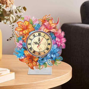 Lily-DIY Diamond Desk Ornament Clock