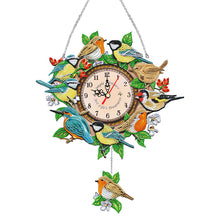 Load image into Gallery viewer, Bird-DIY Diamond Desk Ornament Clock
