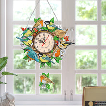 Load image into Gallery viewer, Bird-DIY Diamond Desk Ornament Clock
