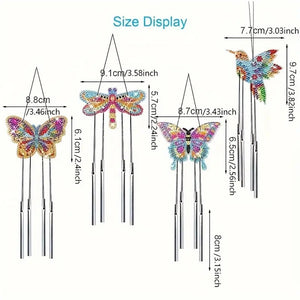 Butterfly-Acrylic Crystal Wind Chimes Pendant