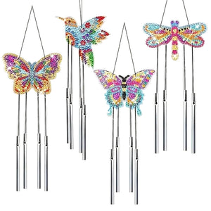 Butterfly-Acrylic Crystal Wind Chimes Pendant