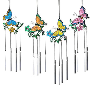 Butterfly-Acrylic Crystal Wind Chimes Pendant