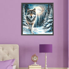 Load image into Gallery viewer, Wolf-Full Round Diamond Painting-50x50cm
