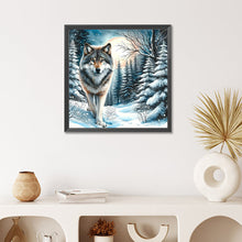 Load image into Gallery viewer, Wolf-Full Round Diamond Painting-50x50cm
