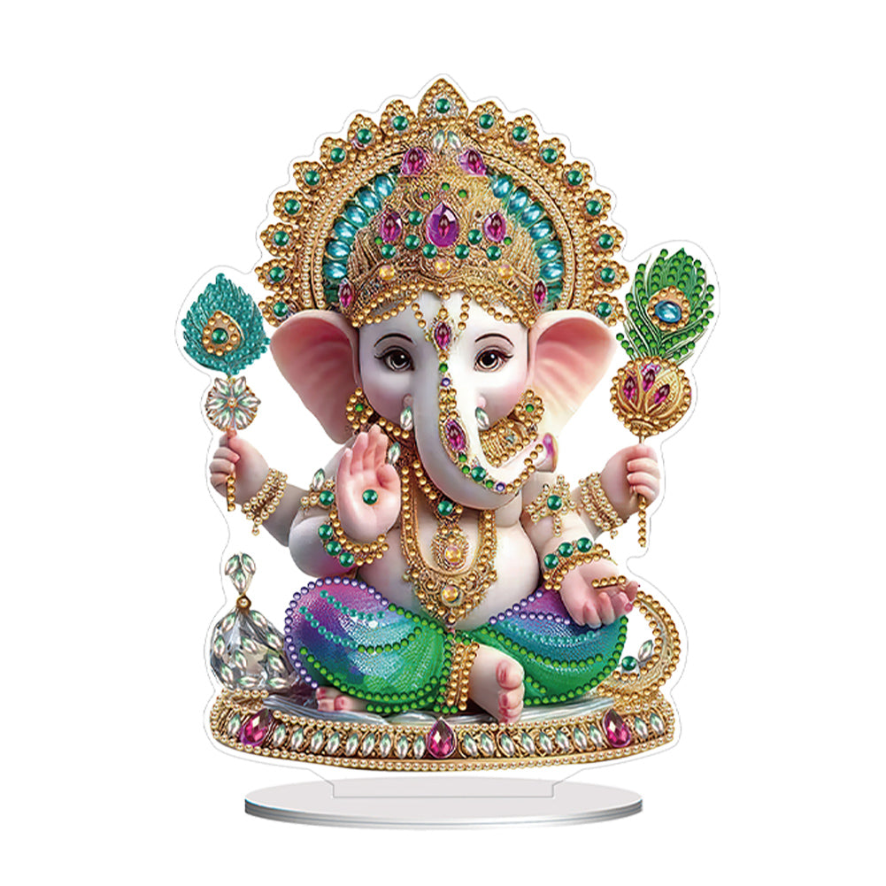 Elephant-Single Side Drill-Acrylic Diamond Desktop Ornament