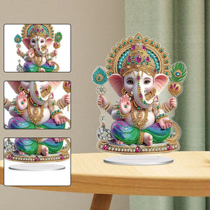 Elephant-Single Side Drill-Acrylic Diamond Desktop Ornament