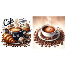 Load image into Gallery viewer, Coffee-Full Round Diamond Painting-30x30cm
