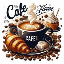 Load image into Gallery viewer, Coffee-Full Round Diamond Painting-30x30cm
