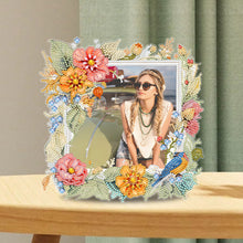 Load image into Gallery viewer, Flowers and Birds-Diamond Photo Frame
