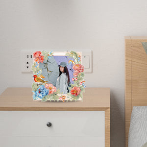 Flowers and Birds-Diamond Photo Frame