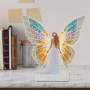 Butterfly Girl-Single Side Drill-Acrylic Diamond Desktop Ornament