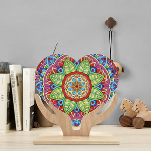 Mandala-Single Side Drill-Wooden Diamond Desktop Ornament