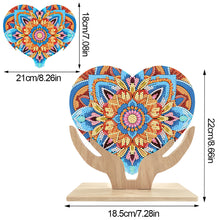 Load image into Gallery viewer, Mandala-Single Side Drill-Wooden Diamond Desktop Ornament
