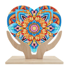 Load image into Gallery viewer, Mandala-Single Side Drill-Wooden Diamond Desktop Ornament
