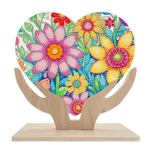 Mandala-Single Side Drill-Wooden Diamond Desktop Ornament