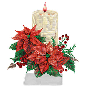 Candle Flower-Single Side Drill-Acrylic Diamond Desktop Ornament