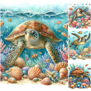 Sea Turtles-Full Square Diamond Painting-30x40cm