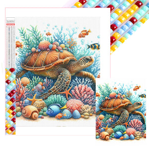 Sea Turtles-Full Square Diamond Painting-30x40cm