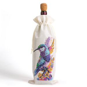 Flower Animal-Diamond Wine Bottle Bags Covers