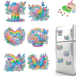 8Pcs/Set Animal-Diamond Painting Magnet Refrigerator