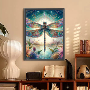 Dragonfly-Full Round Diamond Painting-30x40cm