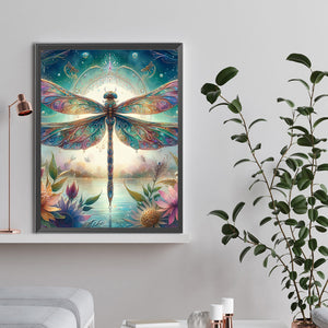 Dragonfly-Full Round Diamond Painting-30x40cm