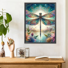 Load image into Gallery viewer, Dragonfly-Full Round Diamond Painting-30x40cm
