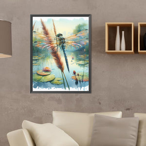 Dragonfly-Full Round Diamond Painting-30x40cm