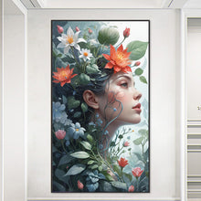 Load image into Gallery viewer, Girl-Full Round Diamond Painting-40x70cm-Large Size
