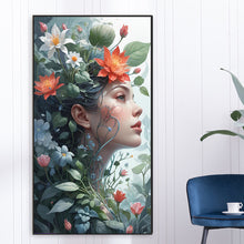 Load image into Gallery viewer, Girl-Full Round Diamond Painting-40x70cm-Large Size
