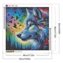 Load image into Gallery viewer, Wolf-Full Round Diamond Painting-50x50cm
