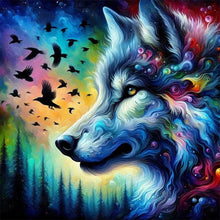 Load image into Gallery viewer, Wolf-Full Round Diamond Painting-50x50cm
