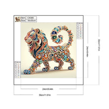 Load image into Gallery viewer, Lion cat-Partial Special Diamond-30x30cm
