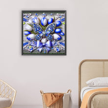 Load image into Gallery viewer, Butterfly Flowers-Full Round Diamond Painting-30x30cm
