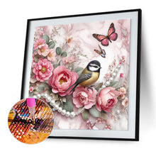 Load image into Gallery viewer, Butterfly Flowers-Full Round Diamond Painting-30x30cm
