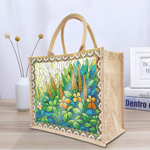 Butterfly Owl-Diamond Painting Shopping Bag(With Two Carvas)