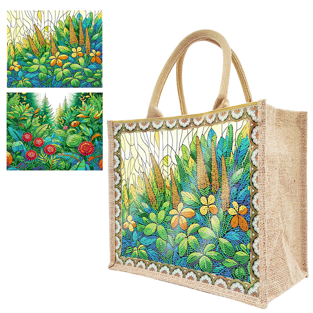 Butterfly Owl-Diamond Painting Shopping Bag(With Two Carvas)