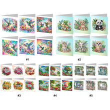 Load image into Gallery viewer, 6Pcs/Set Rainbow Garden-Diamond Greeting Cards
