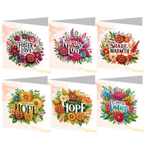 Load image into Gallery viewer, 6Pcs/Set Rainbow Garden-Diamond Greeting Cards
