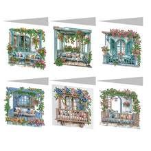 Load image into Gallery viewer, 6Pcs/Set Rainbow Garden-Diamond Greeting Cards
