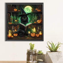 Load image into Gallery viewer, Black cat-Full Square Diamond Painting-40x40cm
