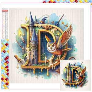 Harry Potter 26 Alphabet-Full Square Diamond Painting-30x30cm