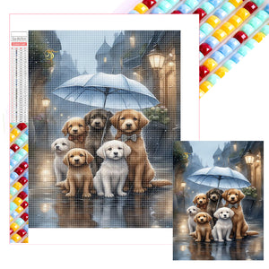 Dog-Full Square Diamond Painting-30x40cm