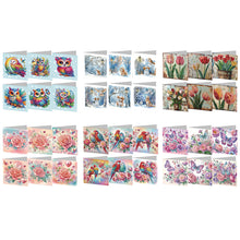 Load image into Gallery viewer, 6/8/12Pcs/Set Christmas-Diamond Greeting Cards
