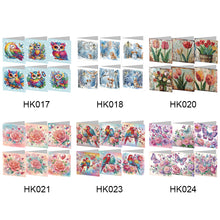 Load image into Gallery viewer, 6/8/12Pcs/Set Christmas-Diamond Greeting Cards
