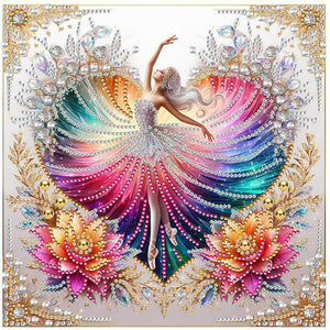 Ballet Girl-Partial Special Diamond Painting-30x30cm