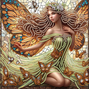 Fantasy Girl-Partial Special Diamond Painting-30x30cm