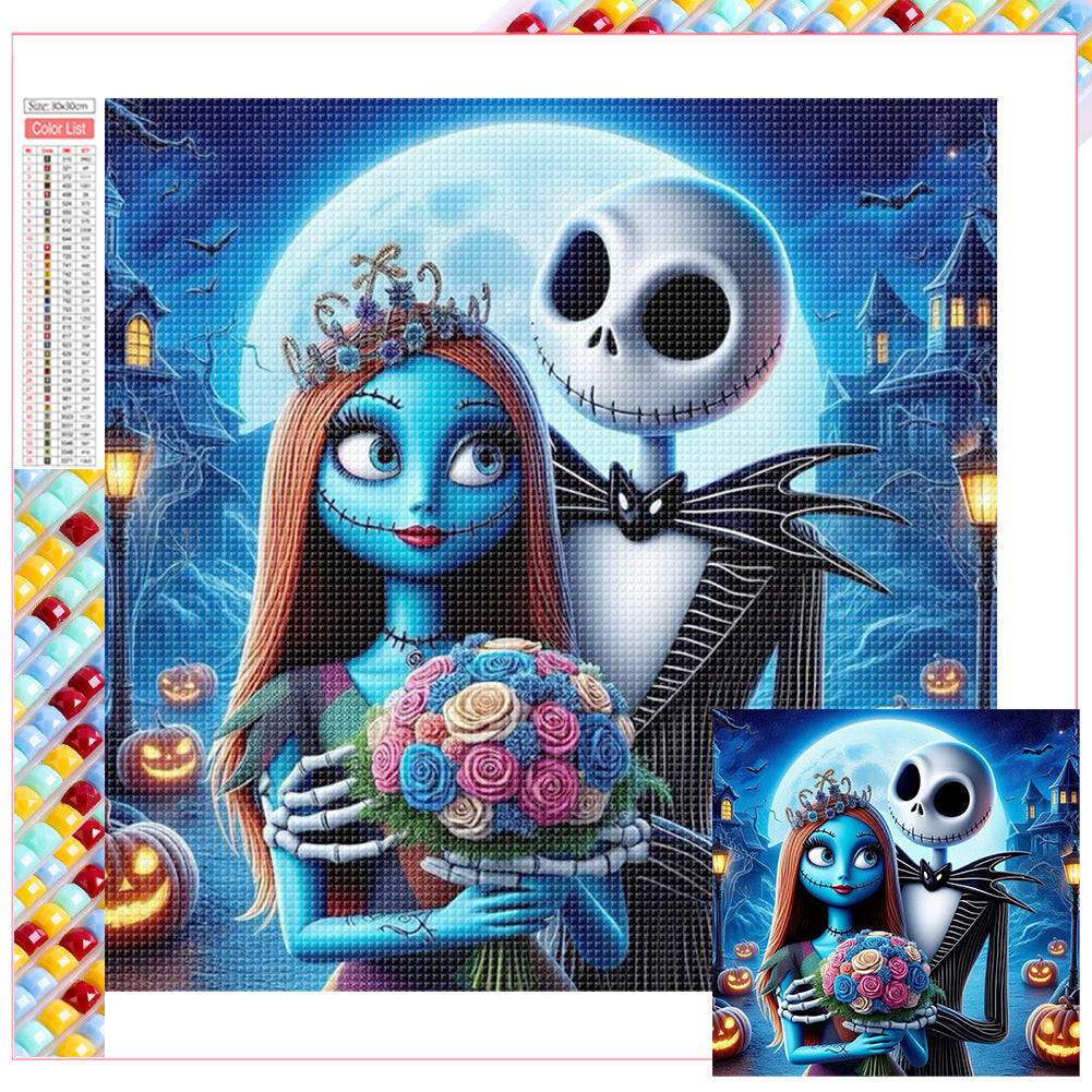 The Nightmare Before Christmas-Full Square Diamond Painting-30x30cm