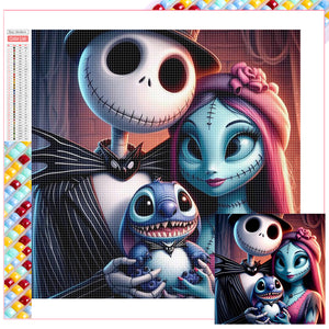 The Nightmare Before Christmas-Full Square Diamond Painting-30x30cm