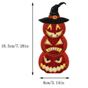 Pumpkin-Single Side Drill-Shaking Head Acrylic Diamond Desktop Ornament